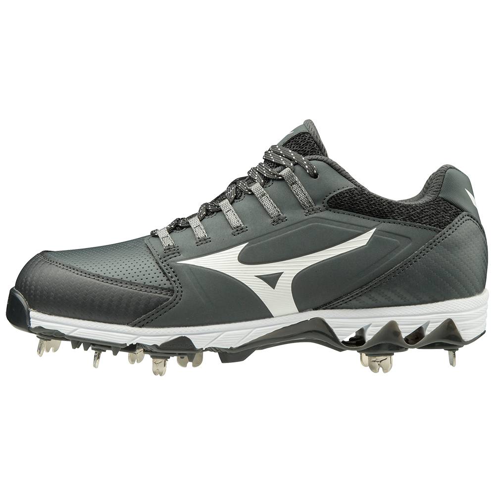 Tenis Softball Mizuno 9-Spike Swift 6 Baixo Metal - Mulher - Cinzentas/Branco - DCRLY7163